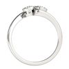 Image 3 : 0.5 ctw VS/SI Diamond 2 Stone Ring 18k White Gold - REF-61H8R