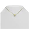 Image 1 : 0.50 ctw Fancy Yellow Diamond Necklace 18K Yellow Gold - REF-102G8W
