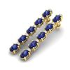 Image 1 : 10.36 ctw Tanzanite & VS/SI Certified Diamond Earrings 10k Yellow Gold - REF-102F2M