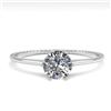 Image 1 : 0.51 ctw VS/SI Diamond Engagment Ring 18k White Gold - REF-96H2R
