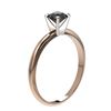 Image 3 : 0.50 ctw Fancy Black Diamond Solitaire Engagment Ring 10k Rose Gold - REF-19W2H