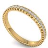 Image 2 : 0.75 ctw Certified VS/SI Diamond Eternity Ring 14k Yellow Gold - REF-41F3M