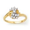 Image 1 : 0.25 ctw Certified VS/SI Diamond Ring 10k Yellow Gold - REF-17H3R