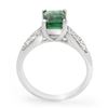 Image 2 : 1.76 ctw Emerald & Diamond Ring 10k White Gold - REF-26R8K