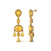 Image 2 : 16 ctw Citrine Earrings Designer Vintage 10k Yellow Gold - REF-44W2H