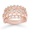 Image 1 : 0.83 ctw Certified Diamond Ring 14k Rose Gold - REF-87N3F