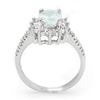 Image 2 : 2.20 ctw Aquamarine & Diamond Ring 14k White Gold - REF-74G5W