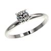 Image 2 : 0.55 ctw Certified Quality Diamond Engagment Ring 10k White Gold - REF-40Y8X