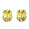 Image 1 : 5 ctw Citrine Designer Stud Earrings 14k Rose Gold - REF-17F8M
