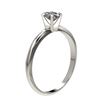 Image 3 : 0.50 ctw Certified VS/SI Quality Oval Diamond Engagment Ring 10k White Gold - REF-60G3W