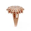 Image 2 : 0.77 ctw Diamond Ring 18K Rose Gold - REF-140N5F