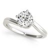 Image 2 : 0.5 ctw Certified VS/SI Diamond Bypass 2pc Wedding Set 14k White Gold - REF-71A2N