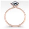 Image 2 : 0.50 ctw Certified VS/SI Diamond Engagment Ring Martini 14k Rose Gold - REF-82W5H