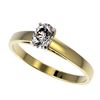 Image 1 : 0.50 ctw Certified VS/SI Quality Oval Diamond Engagment Ring 10k Yellow Gold - REF-60M3G