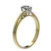 Image 3 : 0.50 ctw Certified VS/SI Quality Oval Diamond Engagment Ring 10k Yellow Gold - REF-60M3G