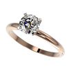 Image 1 : 1.01 ctw Certified Quality Diamond Engagment Ring 10k Rose Gold - REF-124X4A