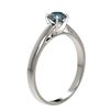 Image 3 : 0.54 ctw Certified Intense Blue Diamond Engagment Ring 10k White Gold - REF-41Y2X