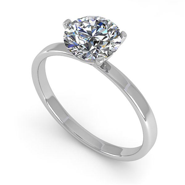 0.50 ctw Certified VS/SI Diamond Engagment Ring Martini 14k White Gold - REF-82R5K