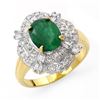 Image 1 : 3.31 ctw Emerald & Diamond Ring 14k Yellow Gold - REF-81X8A