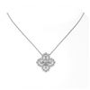 Image 2 : 2.5 ctw Pear Cut Diamond Designer Necklace 18K White Gold - REF-243R3K