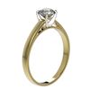 Image 3 : 0.77 ctw Certified Quality Diamond Engagment Ring 10k Yellow Gold - REF-68M2G