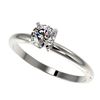 Image 1 : 0.50 ctw Certified Quality Diamond Engagment Ring 10k White Gold - REF-40N8F