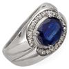 Image 2 : 3.33 ctw Kaynite & Diamond Ring 10k White Gold - REF-96W4H