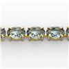 Image 1 : 20 ctw Aquamarine Eternity Designer Bracelet 14k Yellow Gold - REF-178A2N