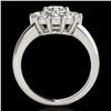 Image 2 : 2.09 ctw Certified Diamond Solitaire Halo Ring 10k White Gold - REF-225R2K