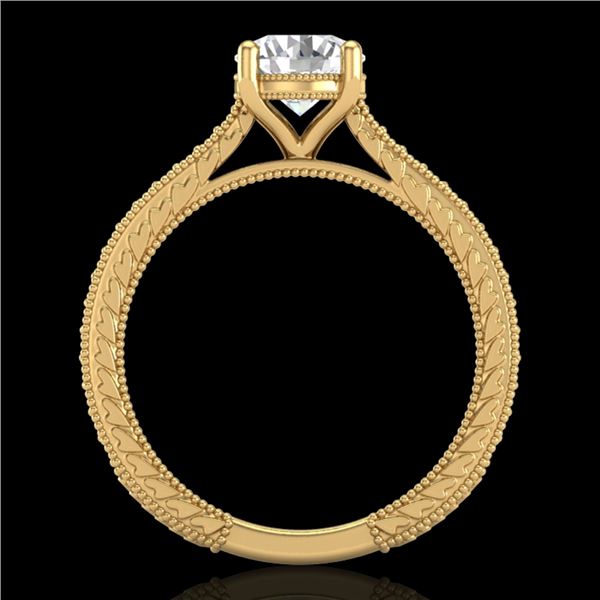 1.45 ctw VS/SI Diamond Art Deco Ring 18k Yellow Gold - REF-400Y2X