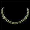 Image 1 : 38.37 ctw Tourmaline & Diamond Necklace 14K White Gold - REF-527H3R