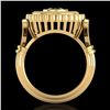 Image 3 : 2.03 ctw Fancy Black Diamond Engagment Art Deco Ring 18k Yellow Gold - REF-203K6Y