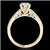 Image 2 : 1.5 ctw Certified Diamond Solitaire Ring 10k Yellow Gold - REF-184X3A