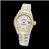 Image 2 : Rolex Ladies Two Tone 14K Gold/SS, Diamond Dial & Diamond Bezel, Sapphire Crystal
