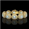 Image 1 : 39.82 ctw Aquamarine & Diamond Victorian Bracelet 14K Yellow Gold - REF-1218W2H