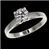 Image 2 : 1 ctw Certified Quality Diamond Engagment Ring 10k White Gold - REF-139M2G