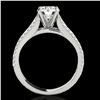 Image 2 : 1.45 ctw Certified Diamond Solitaire Ring 10k 2Tone Gold - REF-204W5H