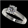 Image 1 : 1.27 ctw Certified Quality Diamond Engagment Ring 10k White Gold - REF-177N8F