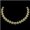Image 1 : 72.27 ctw Tourmaline & Diamond Victorian Necklace 14K Yellow Gold - REF-2169Y8X