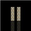 Image 1 : 4.01 ctw Princess Cut Diamond Micro Pave Earrings 18K Yellow Gold - REF-346R3K
