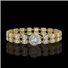 Image 1 : 13.54 ctw Oval Diamond Bracelet 18K Yellow Gold - REF-1529G6W