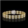 Image 2 : 13.54 ctw Oval Diamond Bracelet 18K Yellow Gold - REF-1529G6W