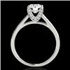 Image 2 : 1.5 ctw Certified Diamond Solitaire Ring 10k White Gold - REF-190A9N