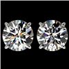 Image 1 : 4 ctw Certified Diamond Solitaire Stud Earrings 10k White Gold - REF-862X5A