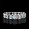 Image 1 : 29.32 ctw Sky Topaz & Diamond Bracelet 14K White Gold - REF-218M2G