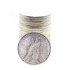 Image 2 : Roll of (20) Brilliant Uncirculated 1922 $1 Peace Silver Dollar Coins