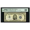 Image 1 : 1934D $5 STAR Wide II Silver Certificate PMG 30