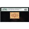 Image 1 : 5 Cent First Issue Fractional PMG 65EPQ