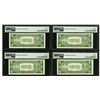 Image 2 : 1935F (4) Consecutive $1 Silver Certificates