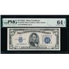 Image 1 : 1934C $5 Silver Certificate PMG 64EPQ